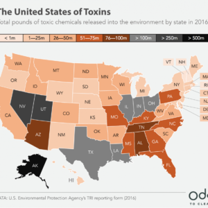 "what-are-the-most-toxic-states-In-the-US"