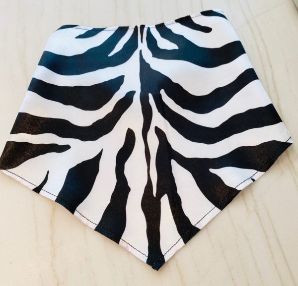 Zebra Pull-Up Handkerchief Mask